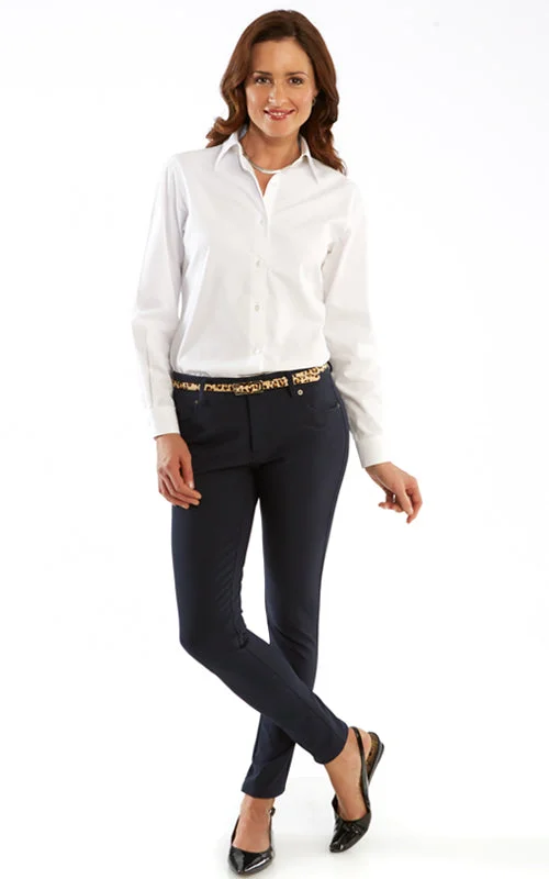 Equestrian Stretch Cotton Low Rise Pant