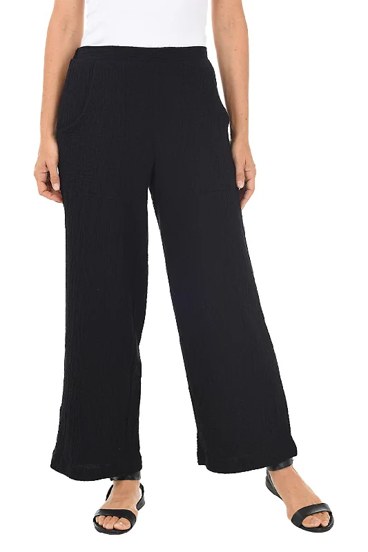 Pull-On Bubble Gauze Ankle Pant