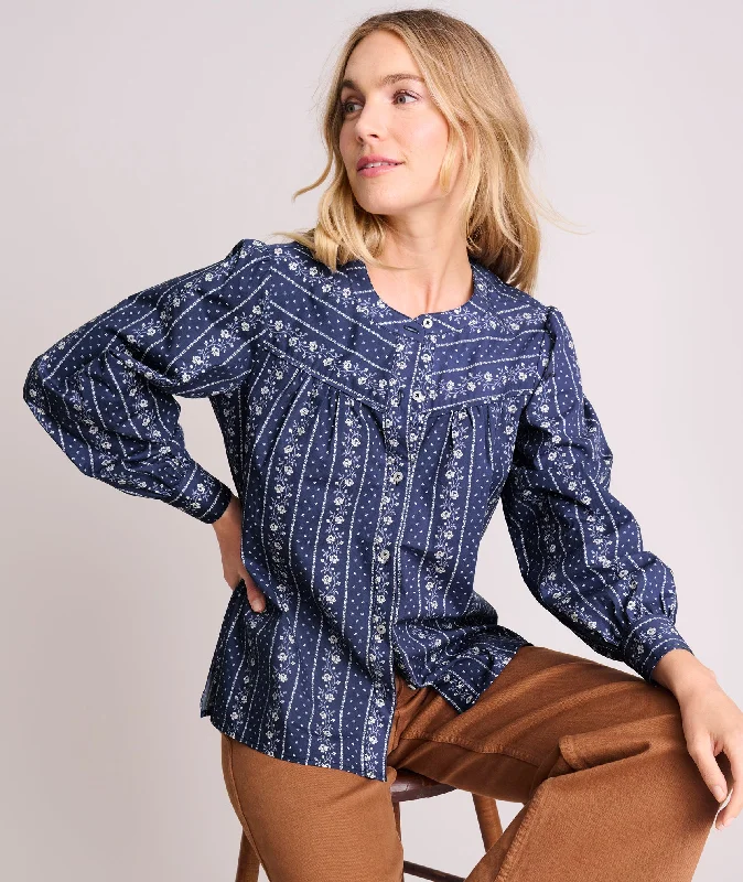 Stretch Cotton Bandana Print Cerie Shirt