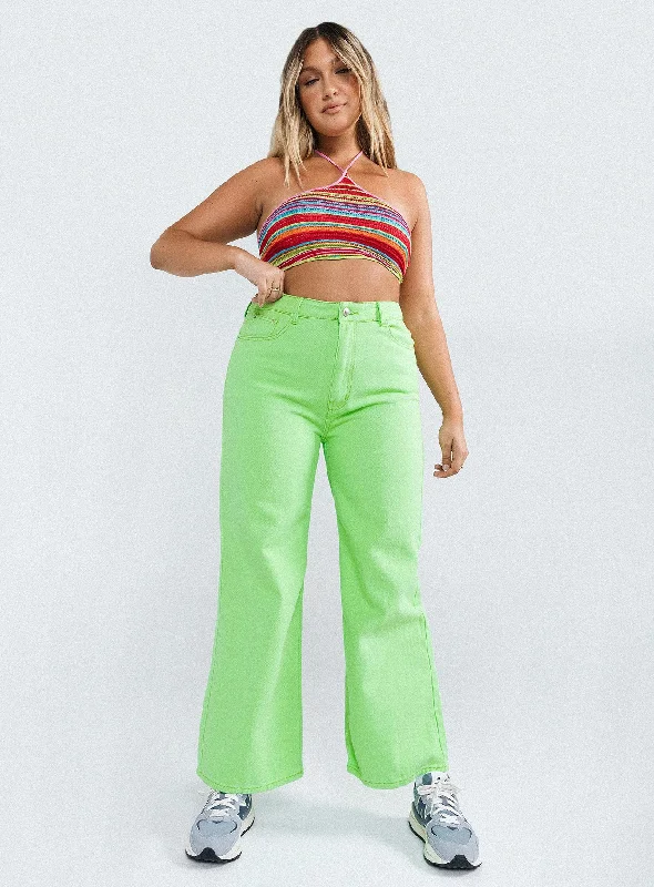 Denver Denim Jeans Lime Green