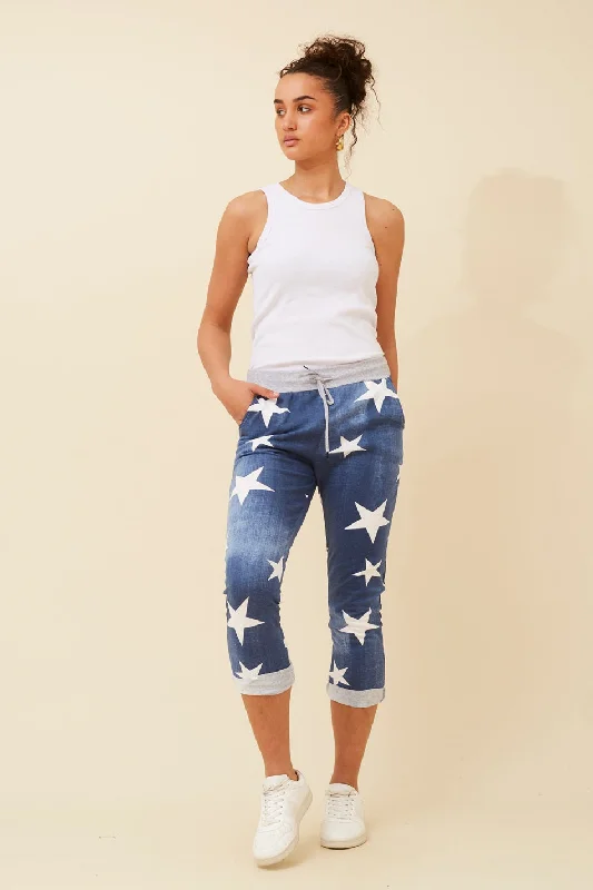 JANJA STAR PRINT JOGGER