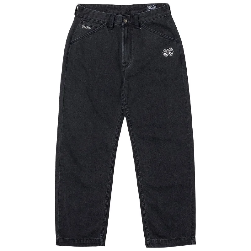 Krooked - Eyes Denim Twill Pants Black