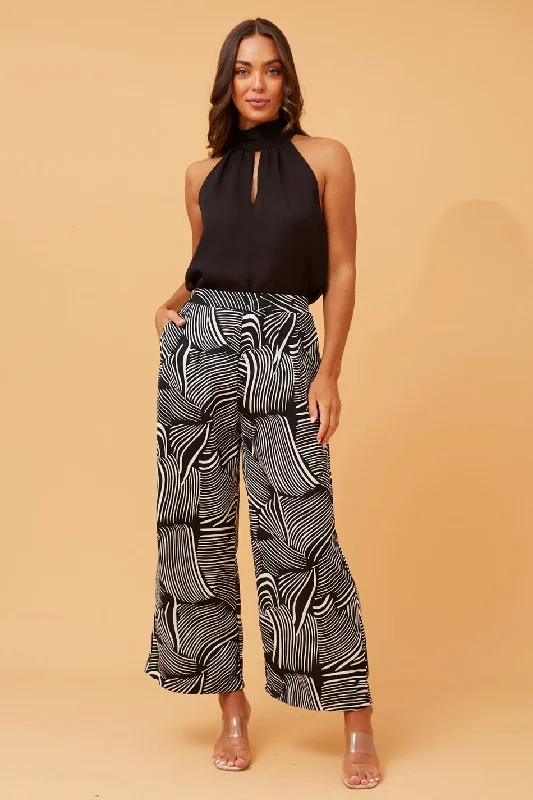 LOXANA PRINTED CULOTTE PANTS