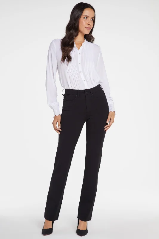 Marilyn Straight Pants In Petite - Black