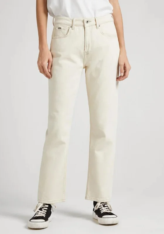 Pepe Jeans Mary High Waist Straight Leg jeans, Ecru