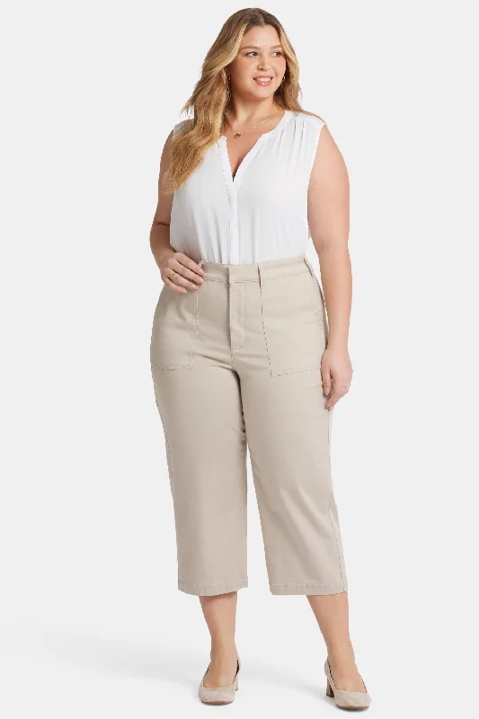 Utility Pants In Plus Size - Feather