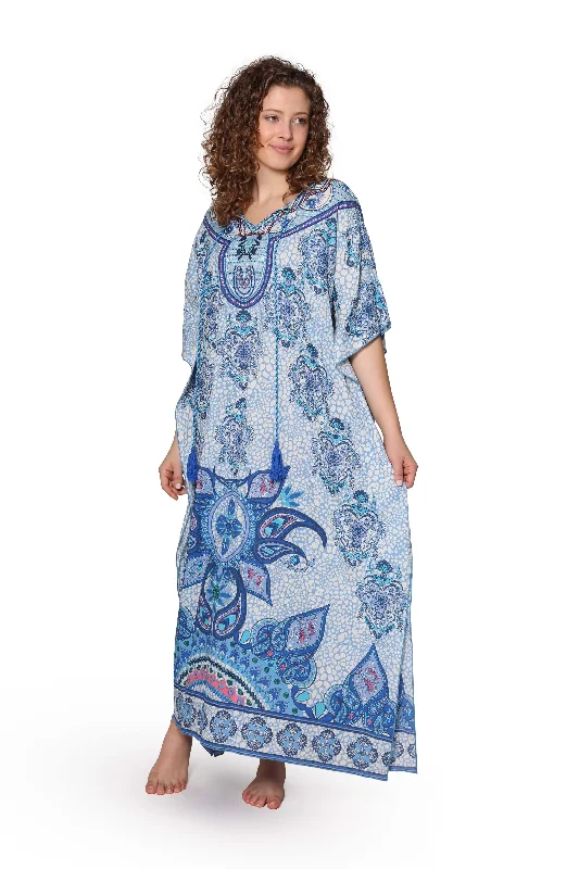 100% Cotton Paisley Print Caftan