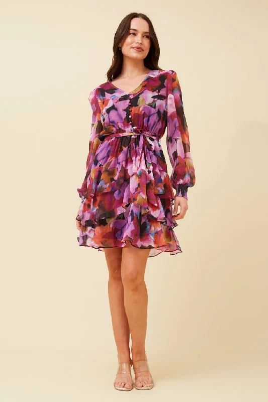 BRIGHTON FLORAL MINI DRESS