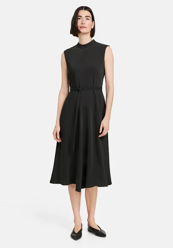 Gerry Weber Cutout Tie Back Midi Dress, Black