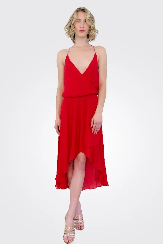 Halter Dress - Cherry