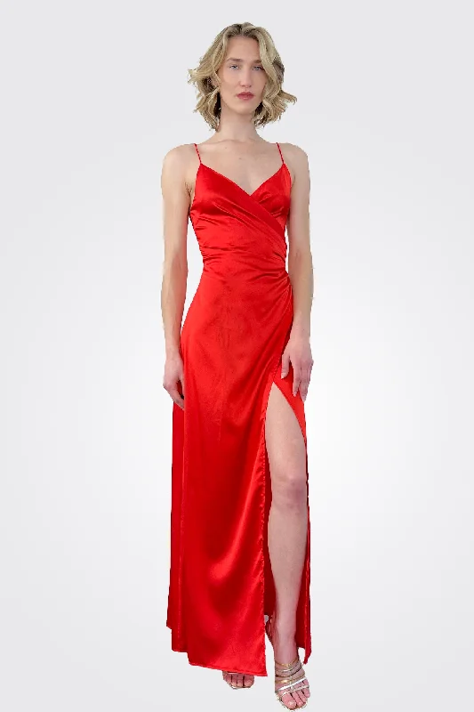 Silk Dress - Red