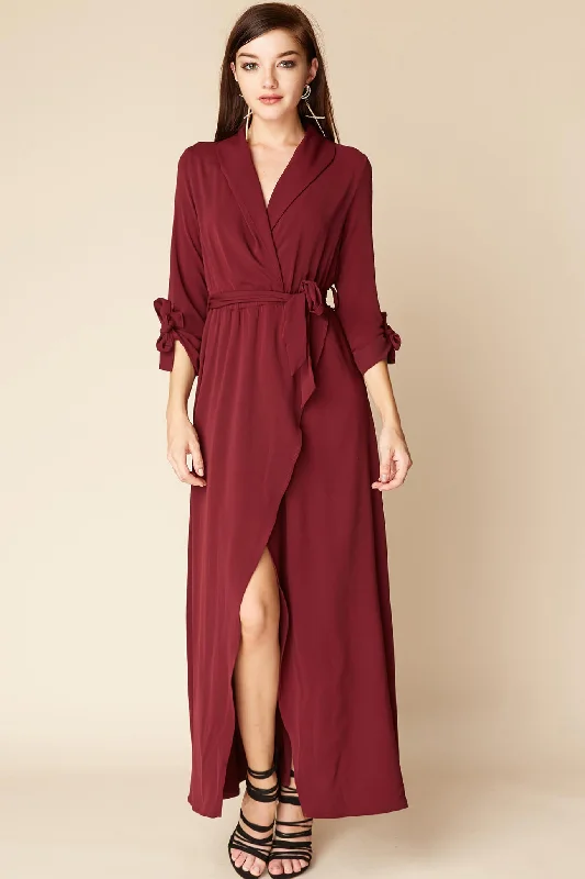 Sophia Romantic Maxi Dress Berry