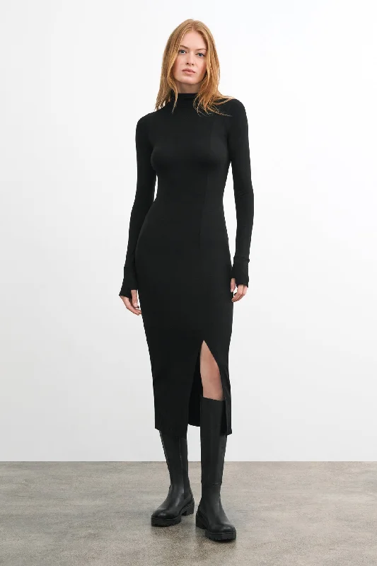 Tavi Mock Neck Dress