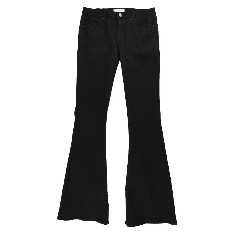 Articles Of Society Womens Solid Flared Stretch Jeans