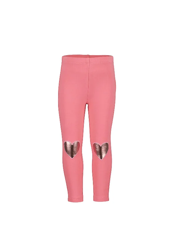 Blue Seven Mini Girl Heart Legging, Pink