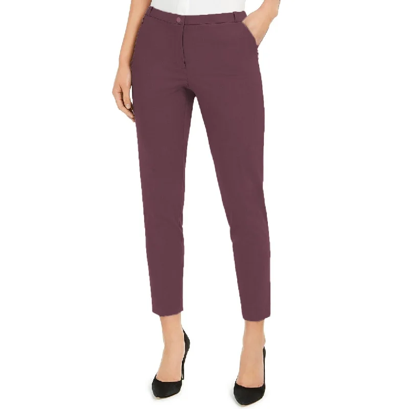 Calvin Klein Women's Cropped Skinny Pants Purple Size 8