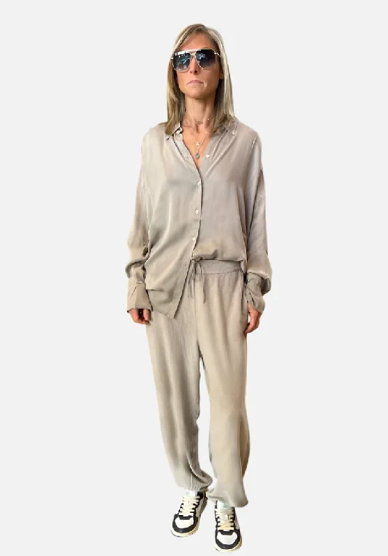 Comfort Fit Pants - Taupe