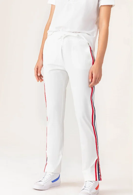 Deborah Tech Jersey Trousers - Blanc