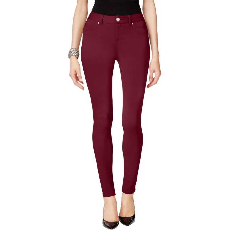 I-N-C Womens Ponte Skinny Leg Casual Trouser Pants, Red, 14