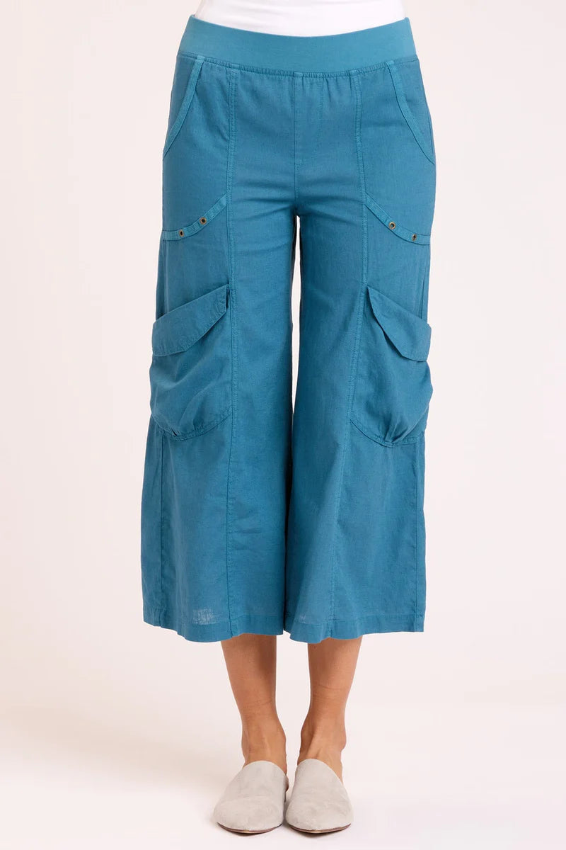 Linen Faulkner Crop - Safe Harbor