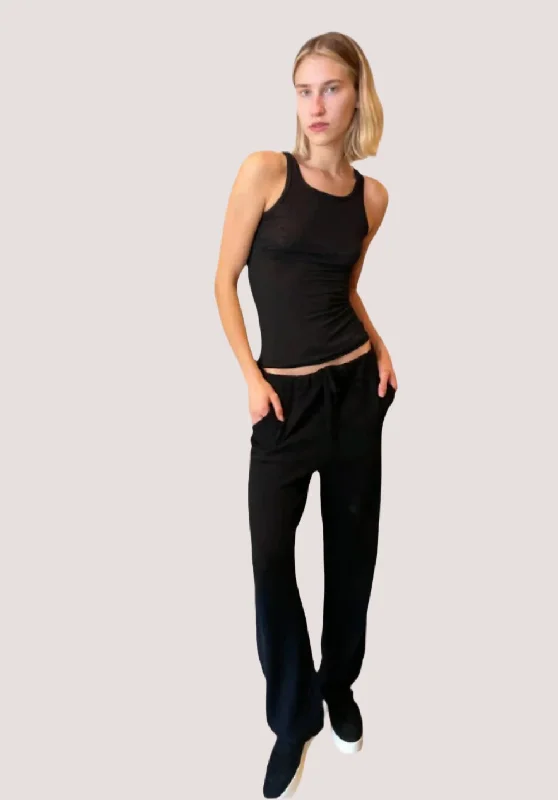 Cashmere Lounge Pants - Black