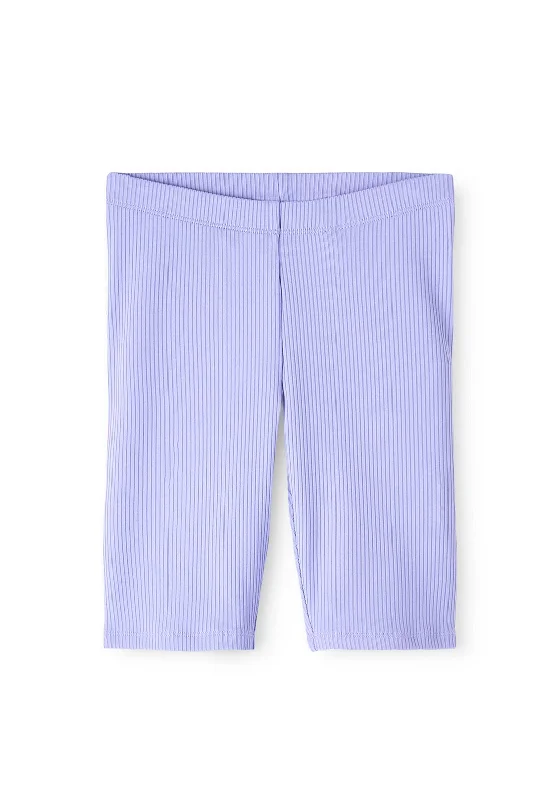 Name It Kid Girl Bila Ribbed Bicycle Shorts, Sand Verbena