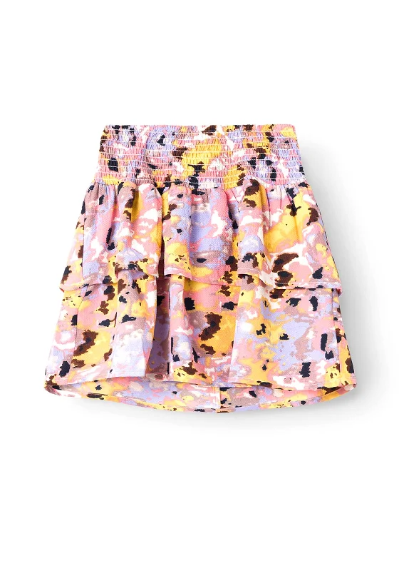 Name It Kid Girl Bodalis Print Skirt, Murex Shell