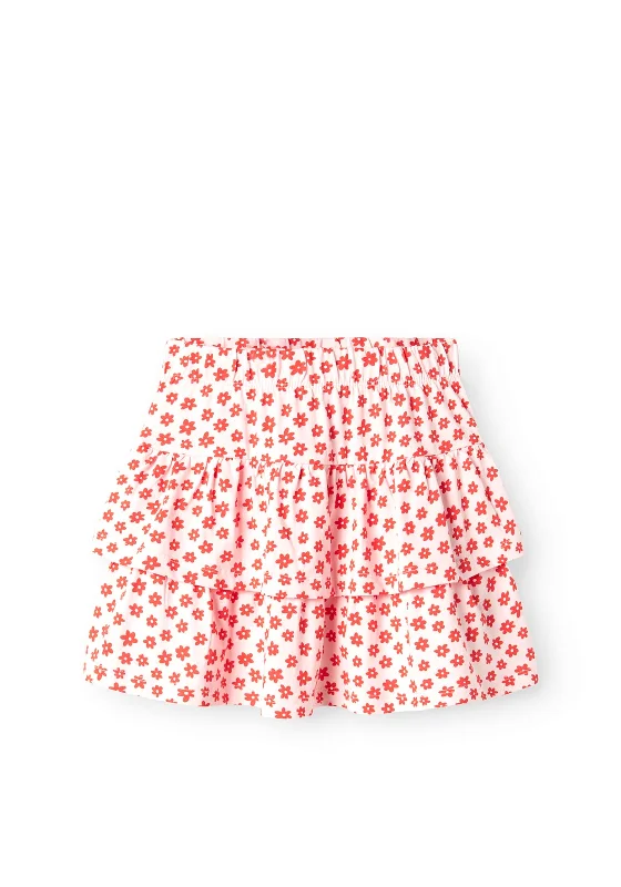 Name It Kid Girl Vigga Printed Rara Skirt, Parfait Pink