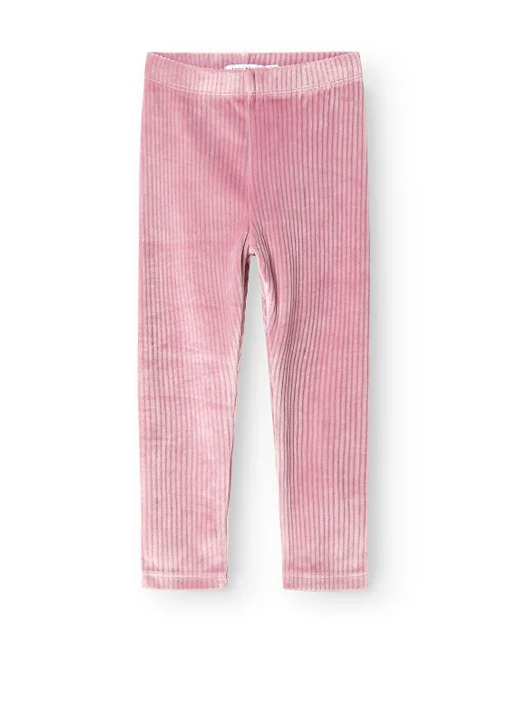 Name It Mini Girl Veloa Velvet Leggings, Mauve Orchid