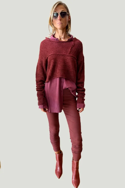 Slim Trouser - Wine