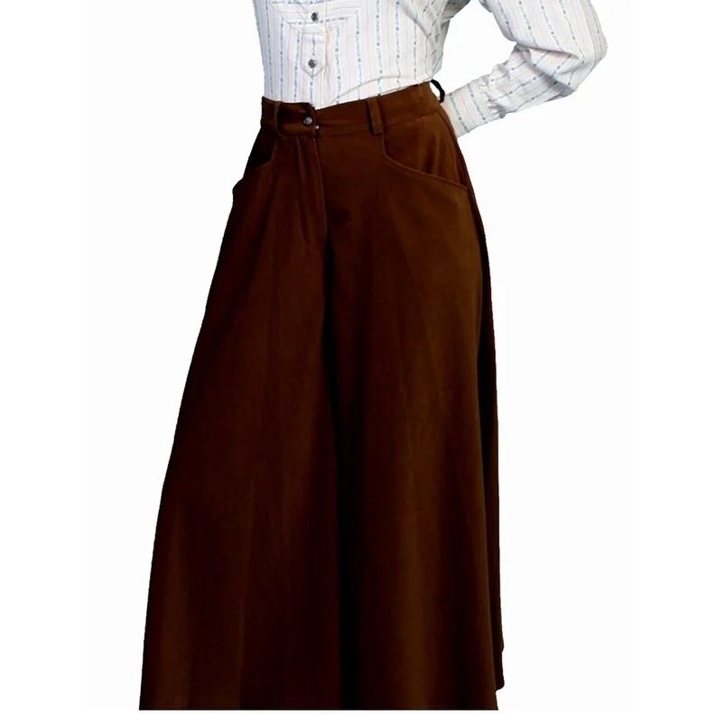 Scully Western Skirt Womens Old West Rangewear Long Split F0_RW503