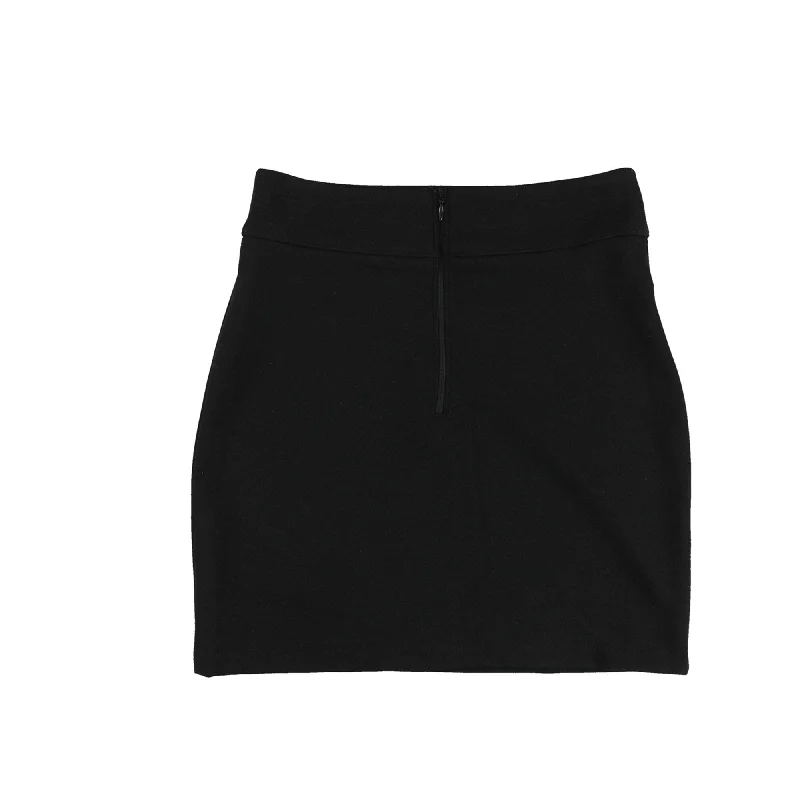 T Party Womens Solid Mini Skirt, Black, Medium