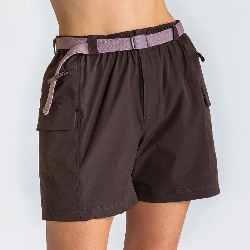 Womens Technical Shorts Coffee