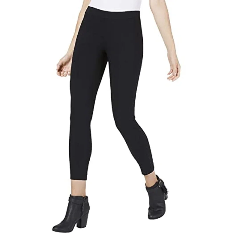 Maison Jules Women's Basic Mid-Rise Leggings Black Size Large