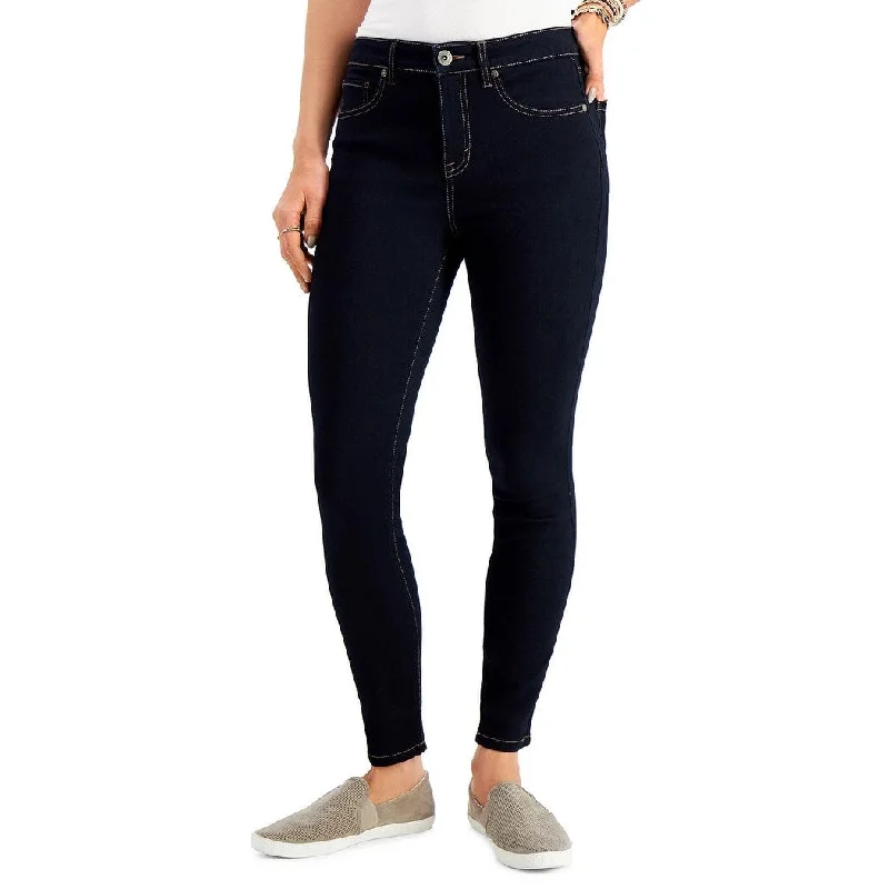 Style & Co Women's High-Rise Ankle Skinny Jeans Black Size 8